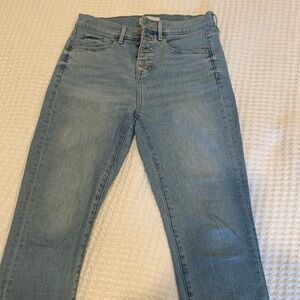 Ann Taylor Loft High Waist Skinny Crop
